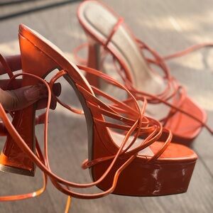 Orange Baddie Heels 🍊